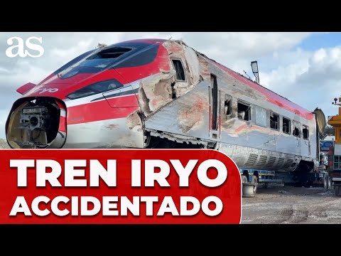 ASÍ quedó el TREN IRYO accidentado en ADAMUZ: la IMAGEN es TERRIBLE