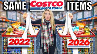 We Recreated Our COSTCO SHOP 4 YEARS LATER… We Were SHOCKED at The Prices!!
