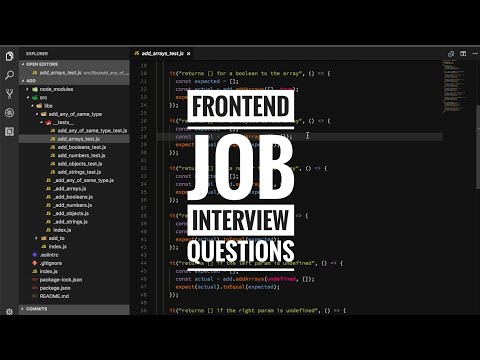 Frontend job interview - Questions