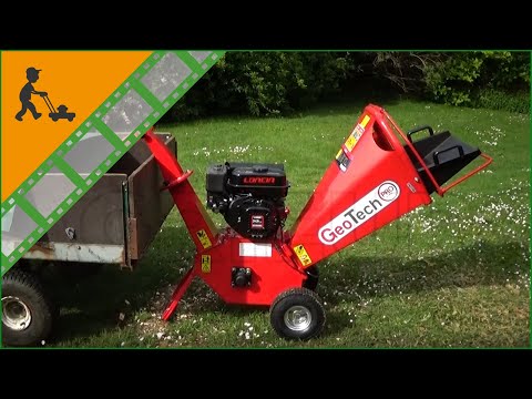 Funktionsvideo GeoTech PCS70L Profi Häcksler Schredder - 7 PS Loncin Benzinmotor