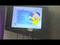 Caillou Caillou S Playschool Adventures DVD Menu Walkthrough