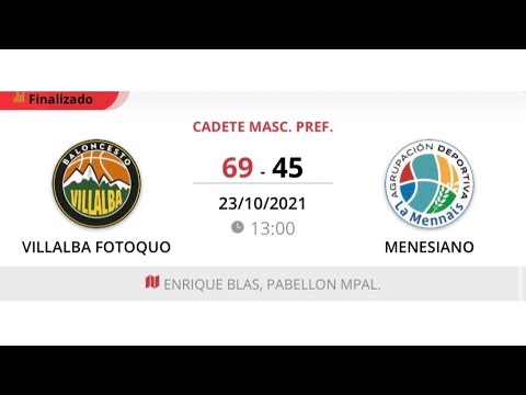 Cadete masc C VILLALBA FOTOQUO - MENESIANO