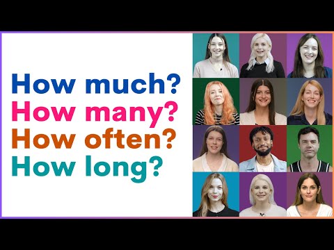 How Often? How Much? How Many? How Long? | 15 Interviews to Learn and Practice English Grammar
