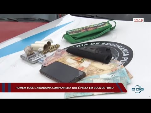 Homem foge e abandona companheira que é presa em boca de fumo 05 07 2022