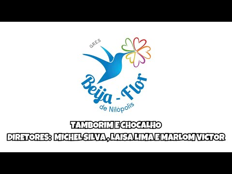 Desenho de Tamborim e Chocalho - Beija Flor de Nilópolis Carnaval 2024