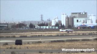 preview picture of video 'Allegiant 757-200 landing in Stockton N902NV'