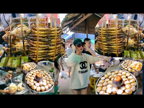 AMAZING! Cambodian Countryside Street Food Walking Tour @ Oudong Resort