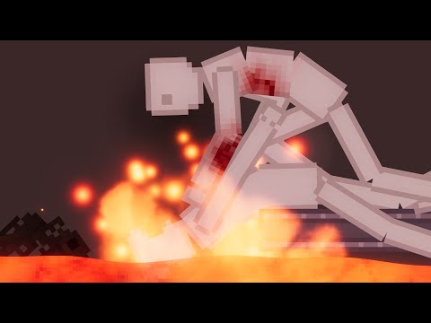 People Fight Each Other In The Lava Map In People Playground