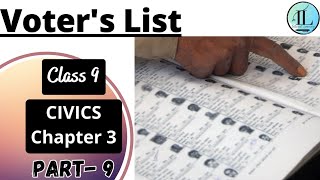 Voter's List | Electoral Politics | Class 9 Civics Chapter 3 | NCERT