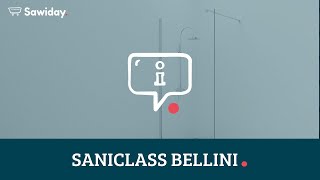 Saniclass Bellini Douche de plain-pied 110x200cm Verre de sécurité