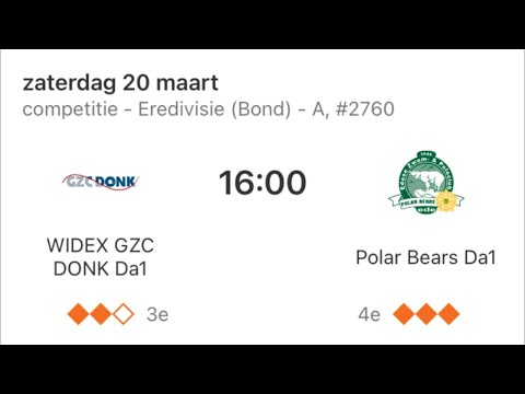 WIDEX GZC Donk D1 - Polar Bears D1