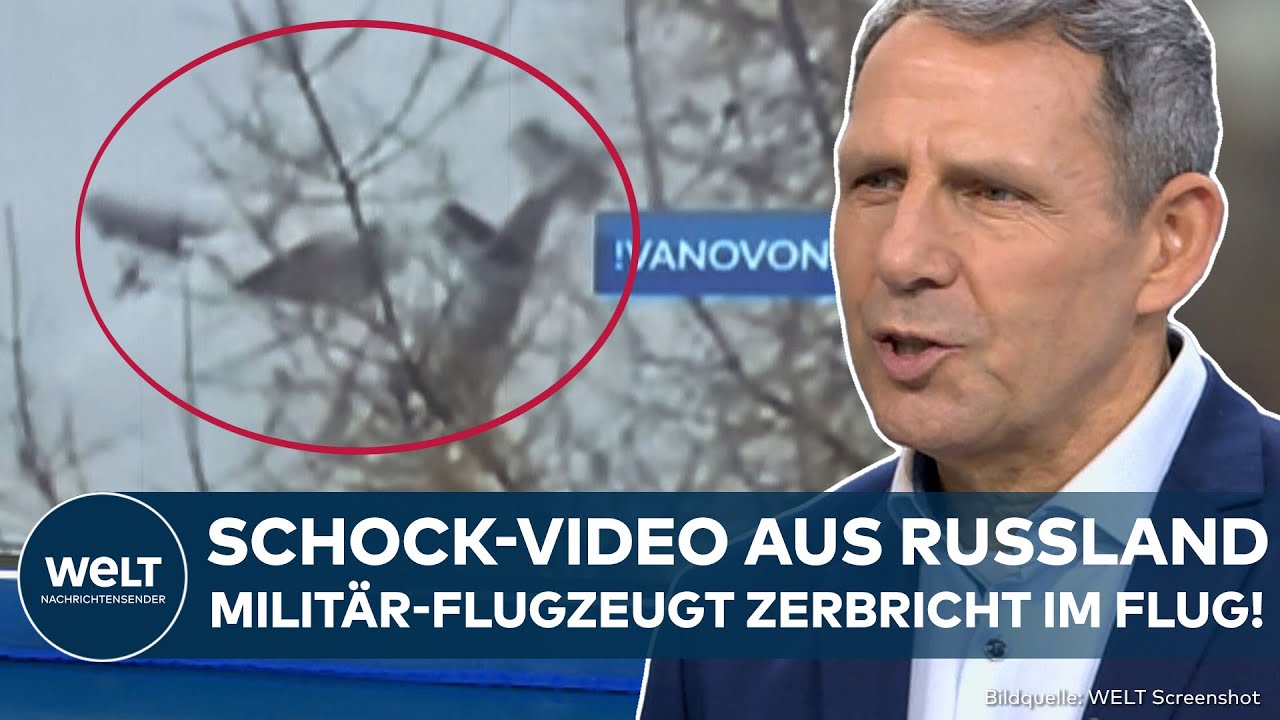 RUSSLAND: Schock bei Putins Luftwaffe! Flugzeug bricht mitten im Flug total auseinander