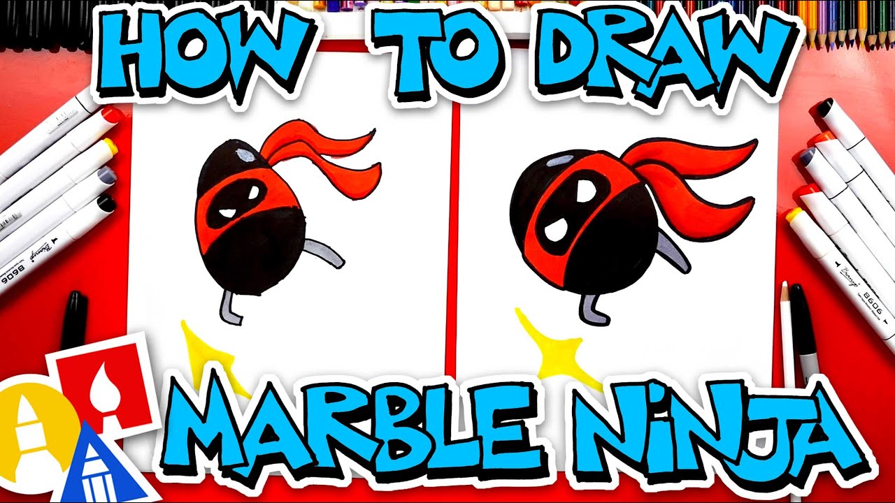 How To Draw Marble Ninja From YouTube Kids #18