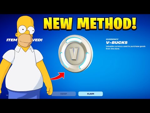 HOW TO GET FREE V-BUCKS in FORTNITE SIMPSONS!