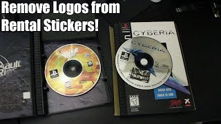 How to Remove Logos from Rental/Security Stickers on Discs