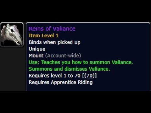 How To Get The Reins of Valiance Mount!