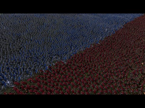 20000 HEAVY KNIGHTS vs 20000 SPARTANS - Ultimate Epic Battle Simulator
