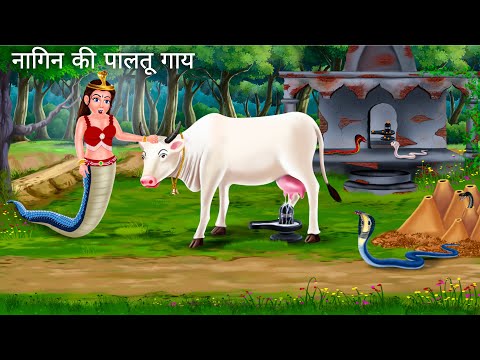 शिव भक्त नागिन और पालतू गाय | NAGIN COW | Hindi moral Stories | Gaay ki Kahani | Nagin Cartoon