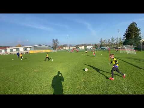 Průpravná hra 2. typu - Zakončení po centrovaném míči | Starší přípravka FK Velká Bystřice