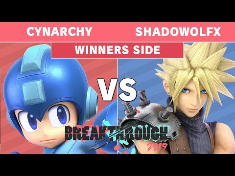 BreakThrough 2019 - Cynarchy (Megaman) vs ShadowolfX (Cloud) Pools - Smash Ultimate