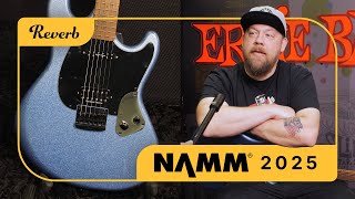 Video thumbnail for Fluff Talks About His New Signature Sterling by Music Man Guitar at NAMM 2025 by Reverb