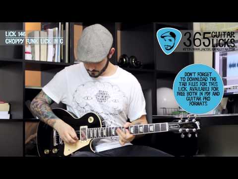 Lick 146/365 - Choppy Funk Lick in C | 365 Guitar Licks Project