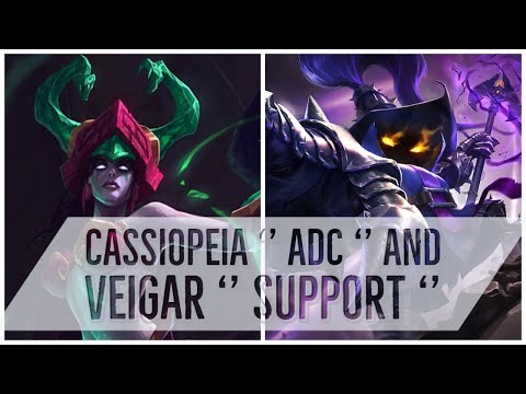 Cassiopeia ADC and Veigar support botlane