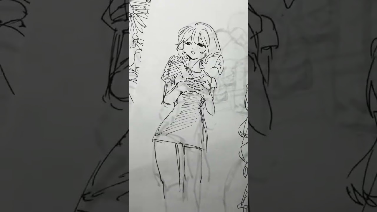 身体いっぱいかいた！ #art #illustrationnation #drawing #アナログイラスト #イラスト #shorts