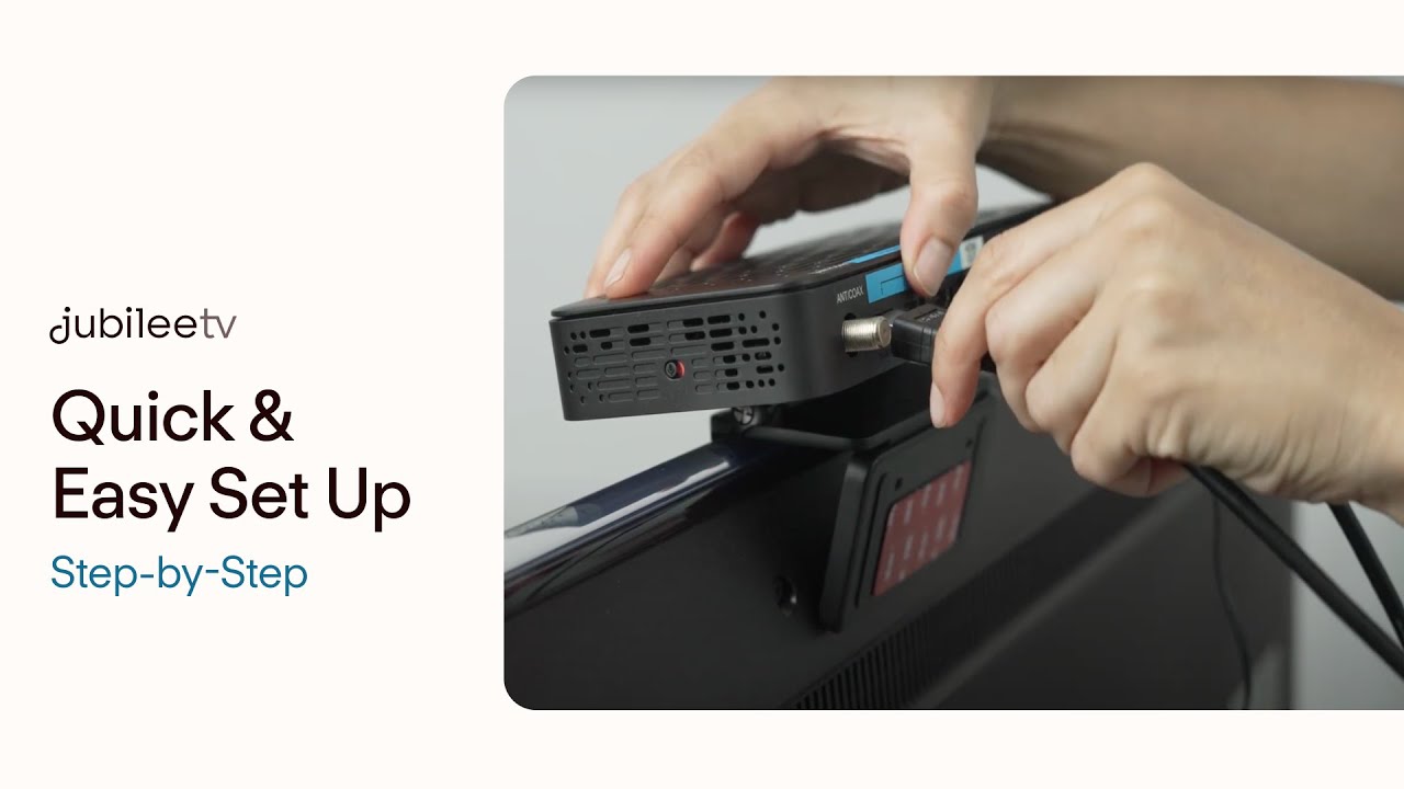 JubileeTV Setup: Simple, Step-by-Step Guide for Caregivers