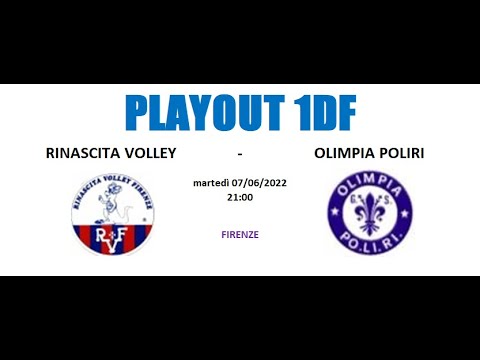 1DF PLAYOUT - RINASCITA VOLLEY vs OLIMPIA POLIRI