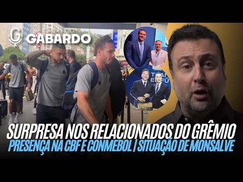 Grêmio na CBF e Conmebol | Surpresa na delegação no Rio | Data da volta de Monsalve