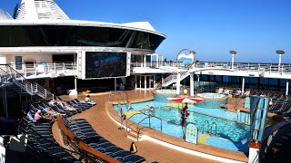 Royal Caribbean Serenade of the Seas Outside / Outdoor Narrated Walking Tour Lido Top Decks