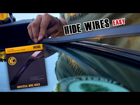 Hide Wires on Windshield. KC Universal Wire Hider Install. Roof rack wire solutions.