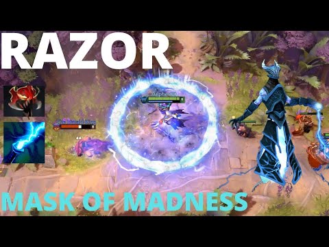 DOTA 2 RAZOR MASK OF MADNESS (MoM) OWNAGE GAMEPLAY | LEARN HOW TO PLAY RAZOR