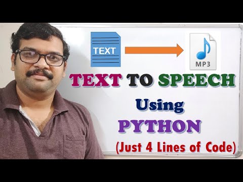 TEXT TO SPEECH USING PYTHON || TEXT TO MP3 USING PYTHON