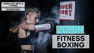 20MIN FITNESS BOXING // high intensity circuit // home workout // no equipment //