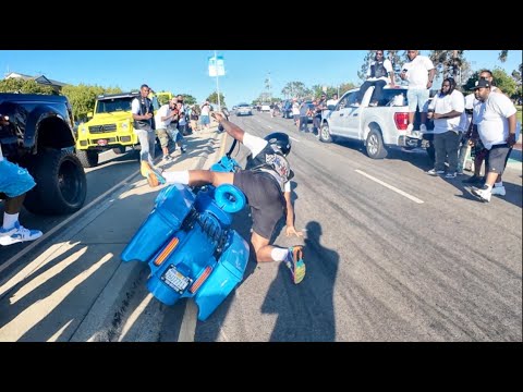 1000 HARLEYS LEAVING RARE BREED & THIS HAPPENED... *MOVIE*