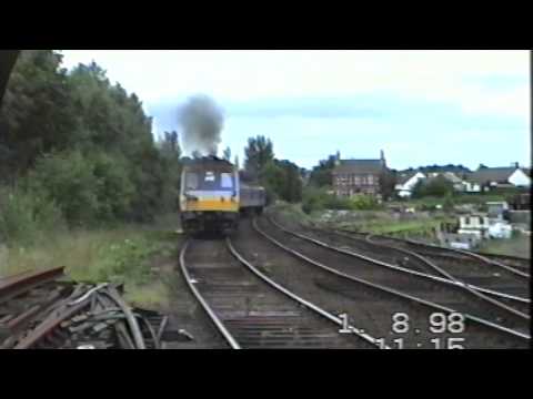 NIR 80 Class - 6 Car 84 & 89  departs Ballymena  - 1st August 1998