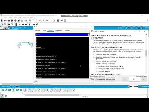 10.1.4 - Packet Tracer - Configure Initial Router Settings
