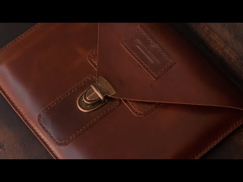 MAKING A HANDMADE LEATHER IPAD COVER | #handmade #leathergoods
