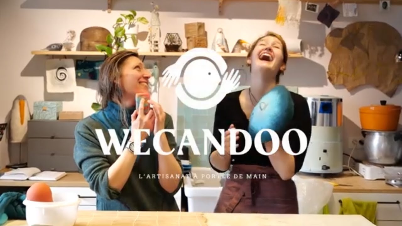 Fabriquez votre cache-pot ou pochette en feutre coloré avec Zoé - Vidéo