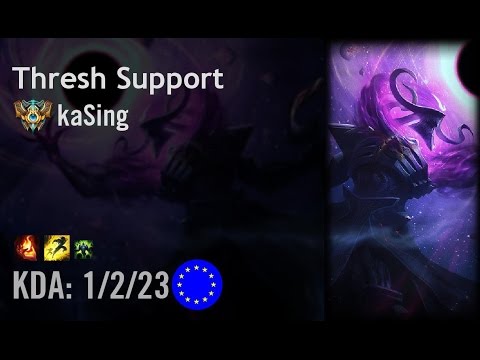 Thresh Support vs Bard - kaSing - EUW Challenger Patch 6.14
