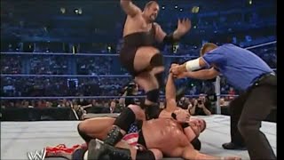 Brock Lesnar VS Kurt Angle VS Big Show WWE Vengeance 2003