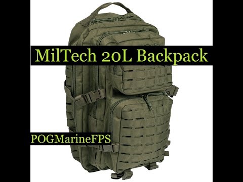 Unboxing Mil Tec US Assault Pack Small Laser Cut Olive 20L