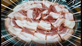 현지인들만 바글바글! 용기내어 들어가봤습니다! 가성비 좋은 오리지날 촌돼지 삼겹살 / 한우 식육식당!  [맛있겠다 Yummy]