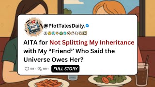 AITA for Not Splitting My Inheritance with My “Friend” Who Said the Universe... | Reddit Stories