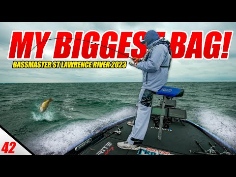 MY BIGGEST BAG - Braving the STORM! - Bassmaster Elite St Lawrence River (Day 1 & 2) - UFB S3 E42
