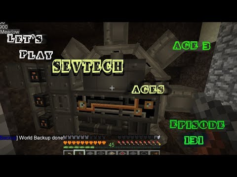 Minecraft Sevtech Ages Episode 131: The Excavator Turns!