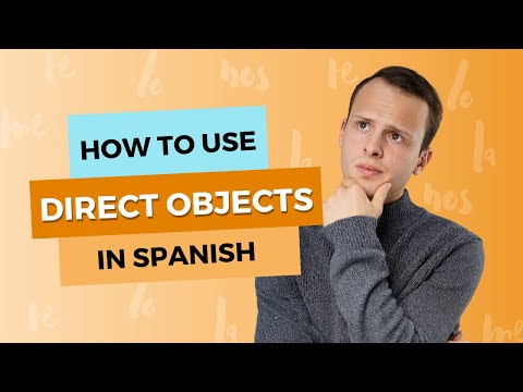 Direkte Objekte im Spanischen – (me, te, lo/la, nos) – Spanisch lernen