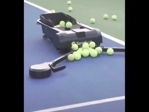 Tennibot is an autonomous tennis assistant that picks up tennis balls